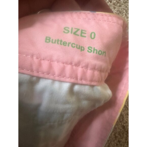 Lilly Pulitzer Buttercup Shorts Scalloped Hem Floral Pastels Size 0 Cotton Blend - Picture 3 of 10